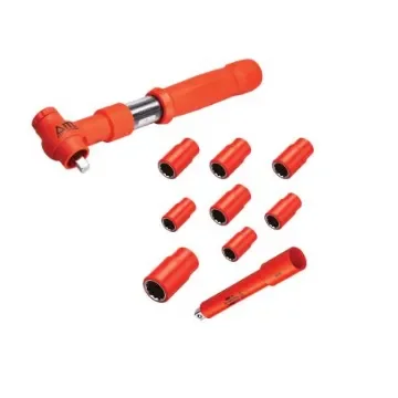 ITL Insulated Tools Ltd 1-Piece Imperial 3/8 in Standard Socket Set with Ratchet, 12 point, VDE/1000V - 4207 product image