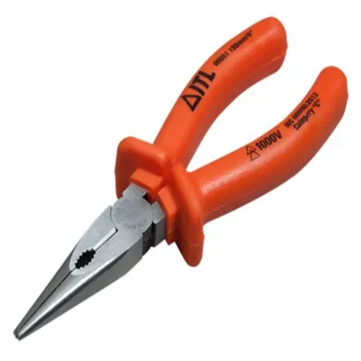 ITL Insulated Tools Ltd 51 Nose pliers, 150 mm Overall, Straight Tip, VDE/1000V, 6 pouces Jaw product image