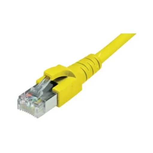 Dätwyler Cables, 5m Cat6a, Yellow RJ45 to Male RJ45 Male, S/FTP, Terminated PVC Sheath - 65361600DY product image