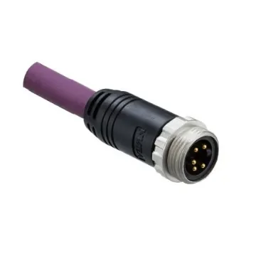 Amphenol Industrial Straight Male 5 way M12 to Pigtail Connector & Cable, 2m - MSAS-05BMMM-SL8J02 product image