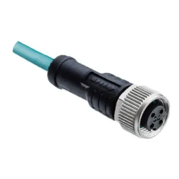 Amphenol Industrial Straight Female 4 way M12 to Pigtail Connector & Cable, 5m - MSDS-04BFFM-SL8E05 product image