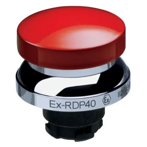 Schmersal EX-RDP Series Red Momentary Push Button Head, 22.3mm Cutout, IECEx - EX-RDP40RT product image