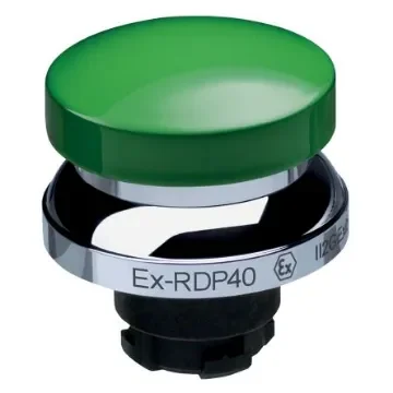 Schmersal EX-RDP Series Green Momentary Push Button Head, 22.3mm Cutout, IECEx - EX-RDP40GN product image