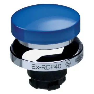 Schmersal EX-RDP Series Blue Momentary Push Button Head, 22.3mm Cutout, IECEx - EX-RDP40BL product image