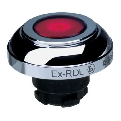 Schmersal EX-RDL Series Red Illuminated Momentary Push Button Head, 22.3mm Cutout, IECEx - EX-RDLRT product image