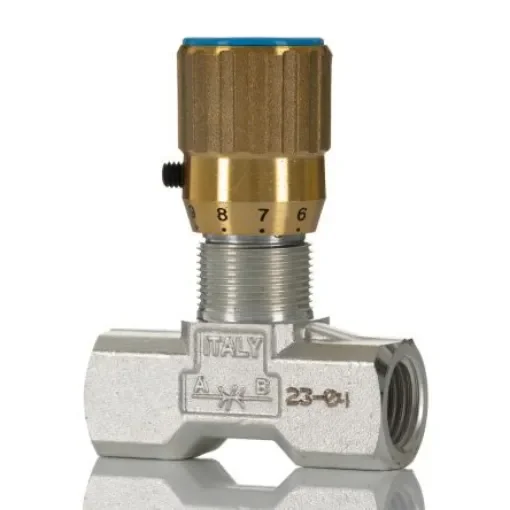 RS PRO Inline Mounting Hydraulic Flow Control Valve, BSP 1/4, 210bar, 20L/min - 2838289 product image