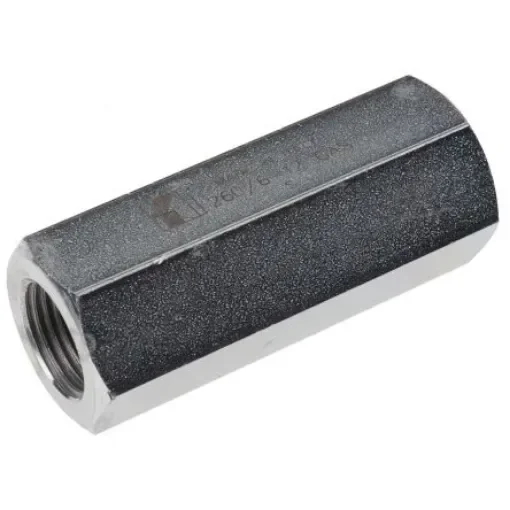 RS PRO Steel Inline Mounting, Hydraulic Check Valve, G 1/2, 55L/min - 2838318 product image