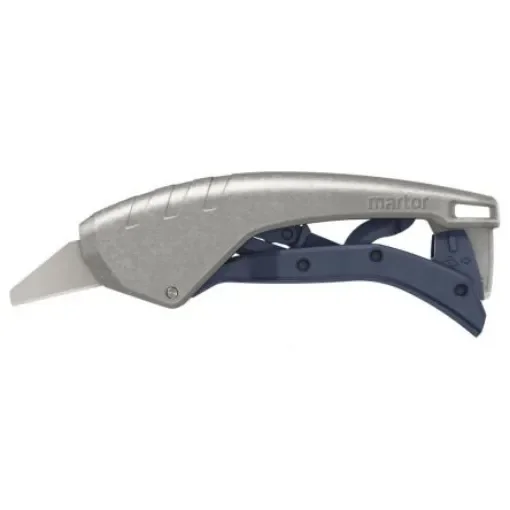 MARTOR Safety Knife with Curved Blade, Retractable, 0.63mm Blade Length - 610001 product image