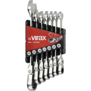 Virax Flexible Head Ratchet Wrench, 190 mm Overall, 8 mm, 9 mm, 10 mm, 11 mm, 12 mm, 13 mm, 17 mm Jaw Capacity, Ratchet - 310325 product image