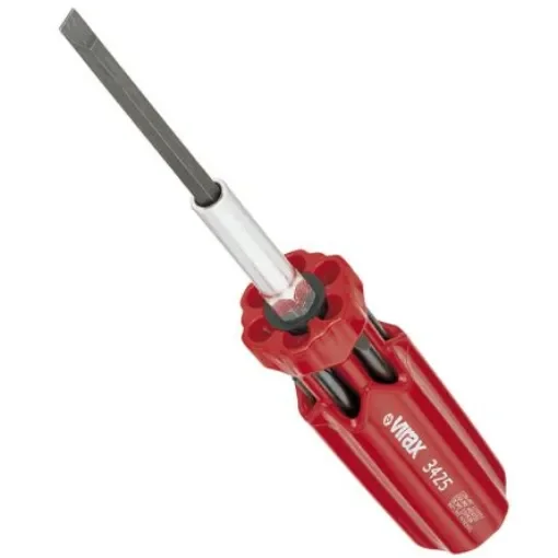 Virax Phillips, Pozidriv Bit Holder Screwdriver, 0.8 x 5 mm, 1 x 7 mm, 2.5 x 8 mm, PH1 mm, PH2 mm, PZ1 mm, PZ2 mm Tip, - 342501 product image