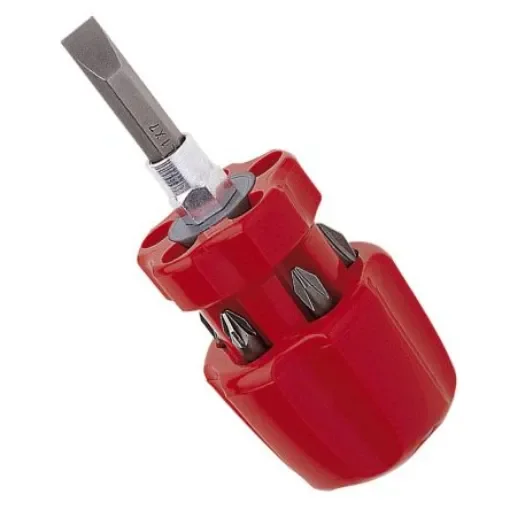 Virax Phillips, Pozidriv Bit Holder Screwdriver, 0.8 x 5 mm, 1 x 7 mm, PH1 mm, PH2 mm, PZ1 mm, PZ2 mm Tip, 15 mm Blade, - 342521 product image