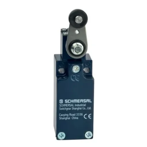 Schmersal EX-T Series Roller Lever Safety Interlock Switch, 1NO/1NC, IP65, Die Cast Zinc Housing, 230V ac ac Max, 4A Max - EX-TV12H 235-11Z-3D product image