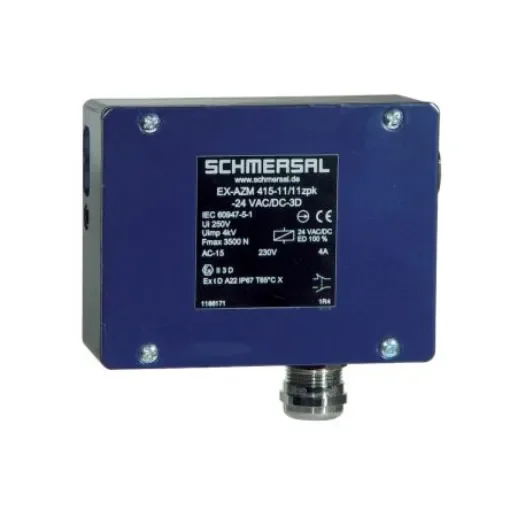 Schmersal IECEx EX-AZM 415 Safety Interlock Switch, Aluminium - EX-AZM 415-02/20ZPK 24VAC/DC-3D product image