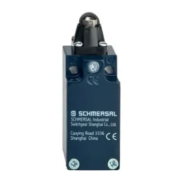Schmersal EX-Z Series Roller Plunger Safety Interlock Switch, 2NC, IP67, Die Cast Zinc Housing, 230V ac ac Max, 4A Max - EX-ZR 235-02Z-3D product image