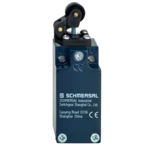 Schmersal EX-Z Series Roller Lever Safety Interlock Switch, 1NO/1NC, IP67, Die Cast Zinc Housing, 230V ac ac Max, 4A Max - EX-Z1R235-11Z-3D product image