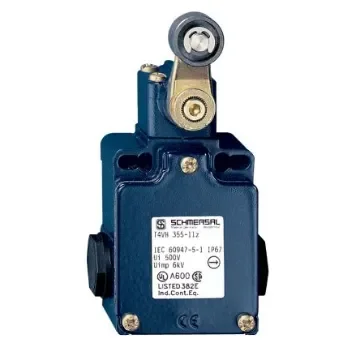 Schmersal EX-Z Series Roller Lever Safety Interlock Switch, 2NC, IP67, Die Cast Alloy Housing, 230V ac ac Max, 4A Max - EX-Z4VH 355-02Z-3G/D product image