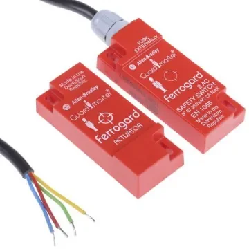 Allen Bradley Guardmaster 440N Series Magnetic Non-Contact Safety Switch, 250V ac, Plastic Housing, NC, 6m Cable - 440N-G02038 product image
