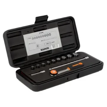 Bahco 1-Piece Imperial 1/4 in Bit Socket Set with Ratchet, Square - 6712RN product image