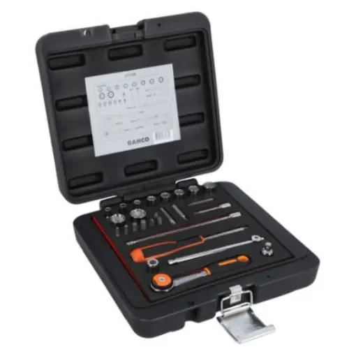 Bahco 1-Piece Imperial 1/4 in Bit Socket Set with Ratchet, Square - 6715GE product image