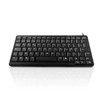 Ceratech KYB500-K82A-15FR Wired PS/2 & USB Compact Keyboard, QWERTY (French), Black product image