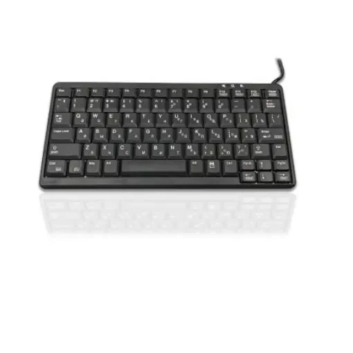 Ceratech KYB500-K82A-CY Wired PS/2 & USB Compact Keyboard, QWERTY (Cyrillic), Black product image