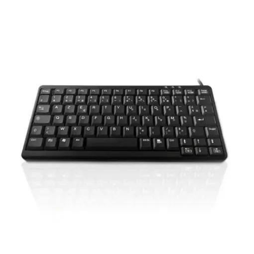 Ceratech KYB500-K82A-FR Wired PS/2 & USB Compact Keyboard, QWERTY (French), Black product image