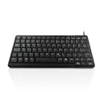 Ceratech KYB500-K82A-GR Wired PS/2 & USB Compact Keyboard, QWERTZ (German), Black product image