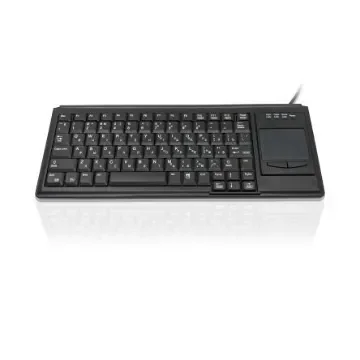 Ceratech KYB500-K82B-15CY Wired USB Touchpad Keyboard, QWERTY (Cyrillic), Black product image