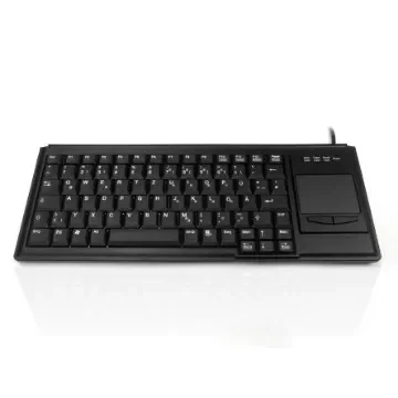 Ceratech KYB500-K82B-15GR Wired USB Touchpad Keyboard, QWERTZ (German), Black product image