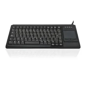 Ceratech KYB500-K82B-15SP Wired USB Touchpad Keyboard, QWERTY (Spain), Black product image