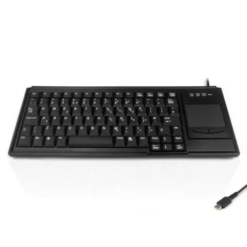 Ceratech KYB500-K82B-C Wired USB Touchpad Keyboard, QWERTY (UK), Black product image