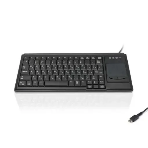Ceratech KYB500-K82B-CY-C Wired USB Touchpad Keyboard, QWERTY (Cyrillic), Black product image