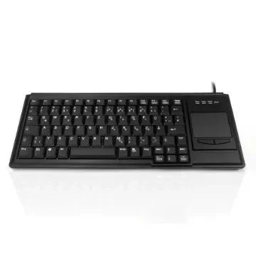 Ceratech KYB500-K82B-GR Wired USB Touchpad Keyboard, QWERTZ (German), Black product image