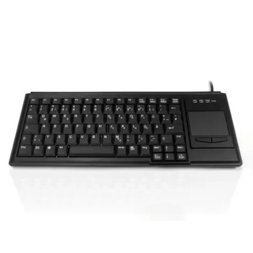Ceratech KYB500-K82B-GR Wired USB Touchpad Keyboard, QWERTZ (German), Black product image