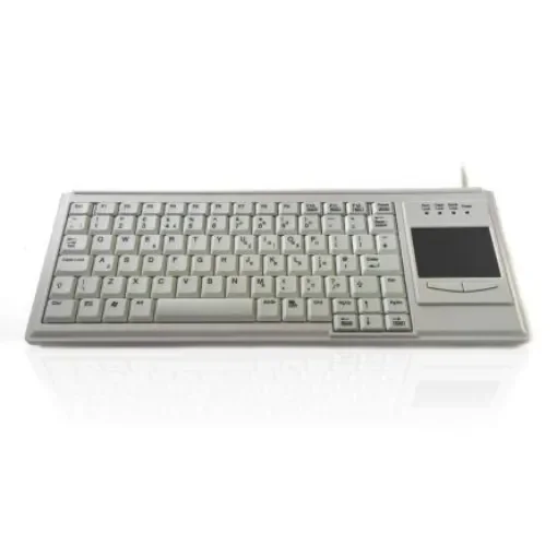 Ceratech KYB500-K82B-W Wired USB Touchpad Keyboard, QWERTY (UK), White product image