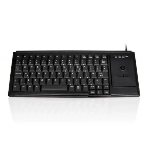 Ceratech KYB500-K82D Wired USB Trackball Keyboard, QWERTY (UK), Black product image