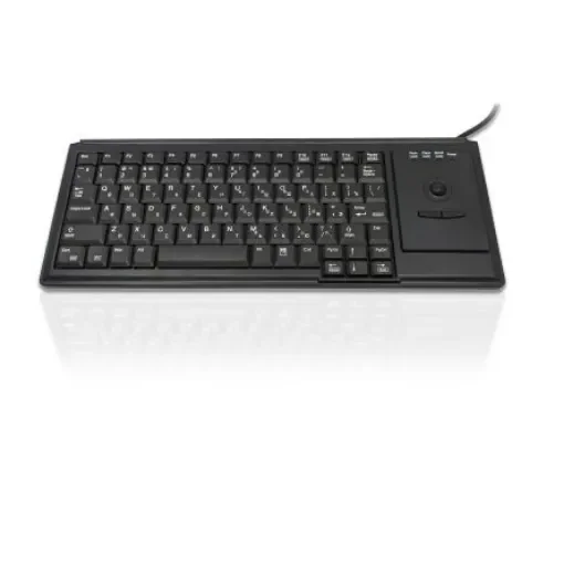 Ceratech KYB500-K82D-CY Wired USB Trackball Keyboard, QWERTY (Cyrillic), Black product image