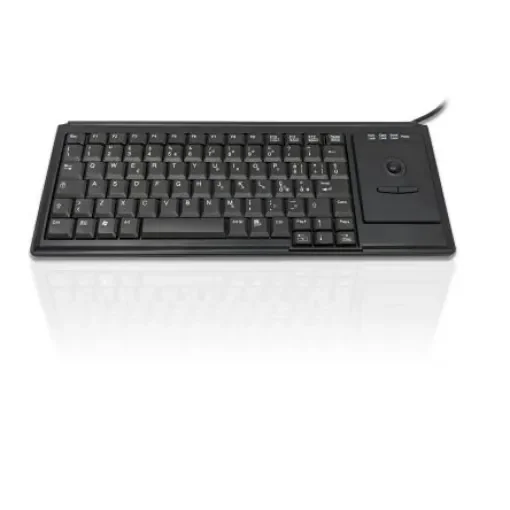 Ceratech KYB500-K82D-IT Wired USB Trackball Keyboard, QWERTY (Italy), Black product image