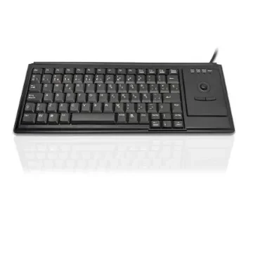 Ceratech KYB500-K82D-SP Wired USB Trackball Keyboard, QWERTY (Spain), Black product image