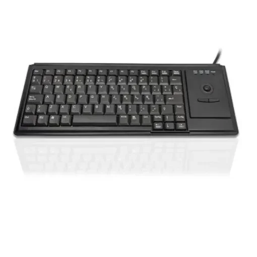 Ceratech KYB500-K82D-SP Wired USB Trackball Keyboard, QWERTY (Spain), Black product image