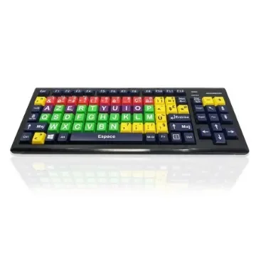 Ceratech KYB-M2MIX-UCFRBT Wireless Bluetooth Early Learning Keyboard, QWERTY (French), Multi Colour product image