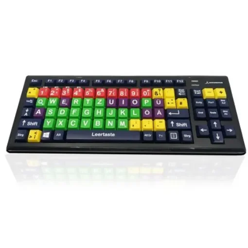 Ceratech KYB-M2MIX-UCGRBT Wireless Bluetooth Early Learning Keyboard, QWERTY, Multi Colour product image