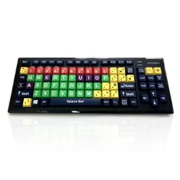Ceratech KYB-M2MIX-UCUHBT Wireless Bluetooth Early Learning Keyboard, QWERTY (UK), Multi Colour product image