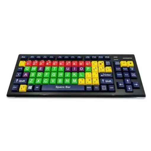 Ceratech KYB-M2MIX-UCUSBT Wireless Bluetooth Early Learning Keyboard, QWERTY (US), Multi Colour product image