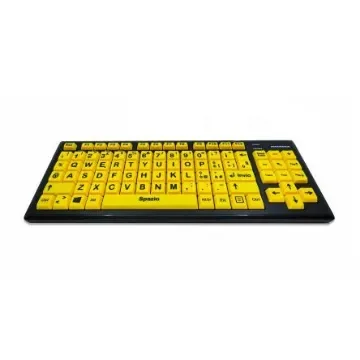 Ceratech KYB-M2VIS-UCITBT Wireless Bluetooth Vision Impairment Keyboard, QWERTY (Italy), Multi Colour product image