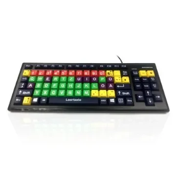 Ceratech KYB-MON2MIX-UCGR Wired USB Early Learning Keyboard, QWERTY, Multi Colour product image