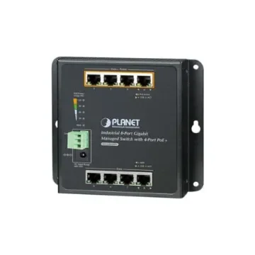 Planet WGS-804HPT, Managed Switch 8 Port Industrial Ethernet Switch With PoE product image
