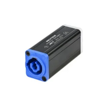 Neutrik Male Black AC Connector IP20 for use with Mains Connector - NAC3MM-1 product image