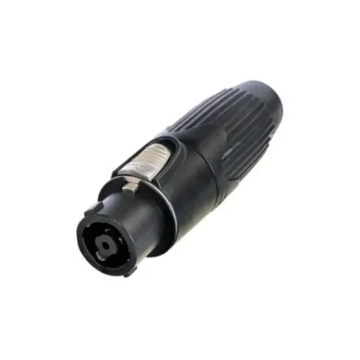 Neutrik, NLT8FXX IP50 Black Solder Mount Industrial Power Socket, Rated At 30A, 250 V ac - NLT8FXX-BAG product image