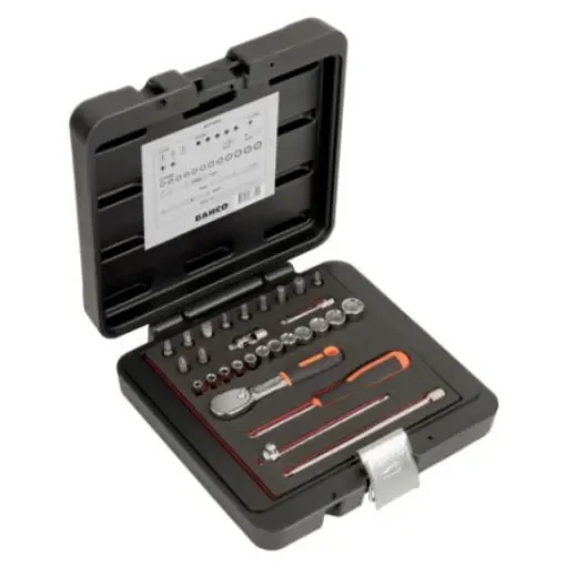 Bahco 1-Piece Imperial 1/4 in Bit Socket Set with Ratchet, Square - 6715PZ product image